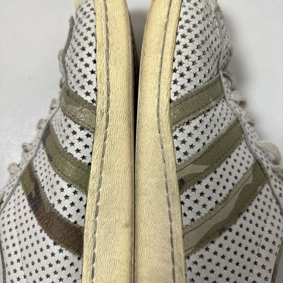 Adidas Superstar Sneaker Mens 12 Quickstrike 80s Style Shell Toe Camo Gold - Picture 12 of 16